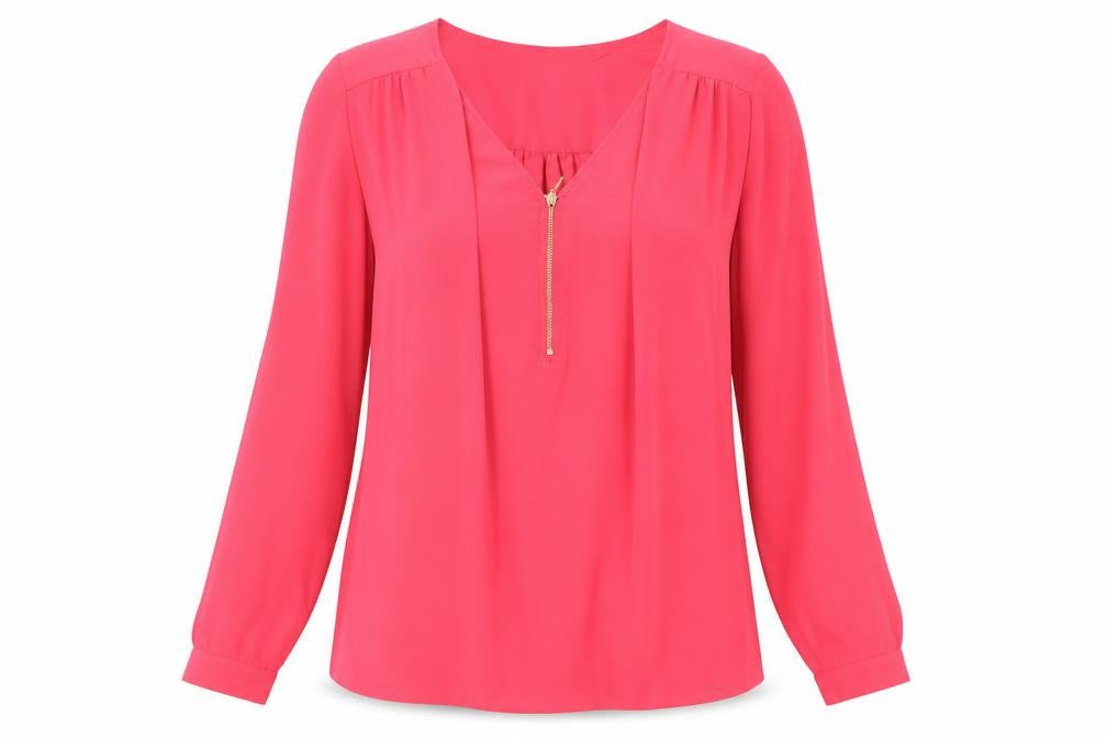 F&F Womens Pink   Basic Blouse Size 8