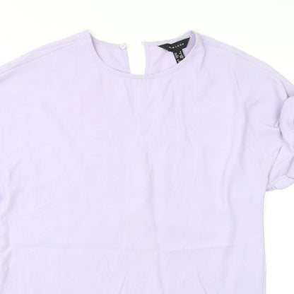 New Look Womens Purple   Basic Blouse Size 6