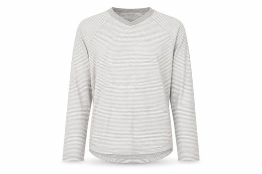 George Girls Grey Striped  Basic T-Shirt Size 9-10 Years