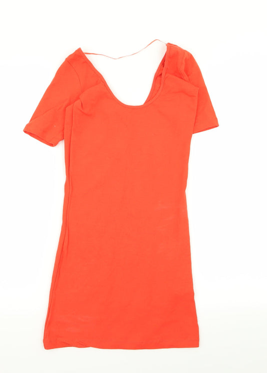 denim and co Womens Orange   Pencil Dress  Size 8