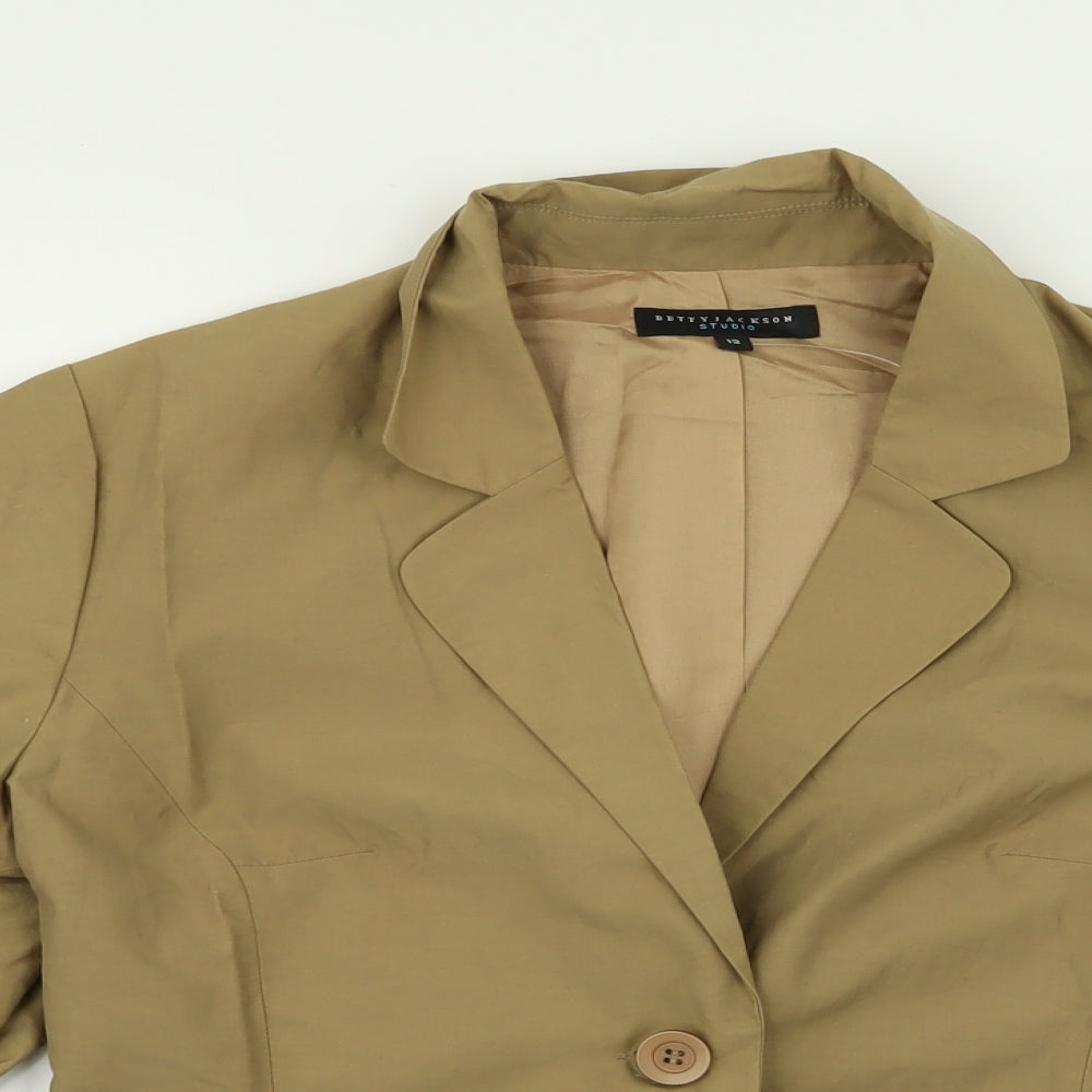 Betty Jackson Womens Beige   Jacket Blazer Size 12