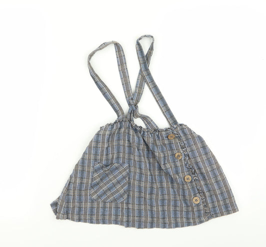 NEXT Girls Multicoloured Check  Fit & Flare  Size 4-5 Years