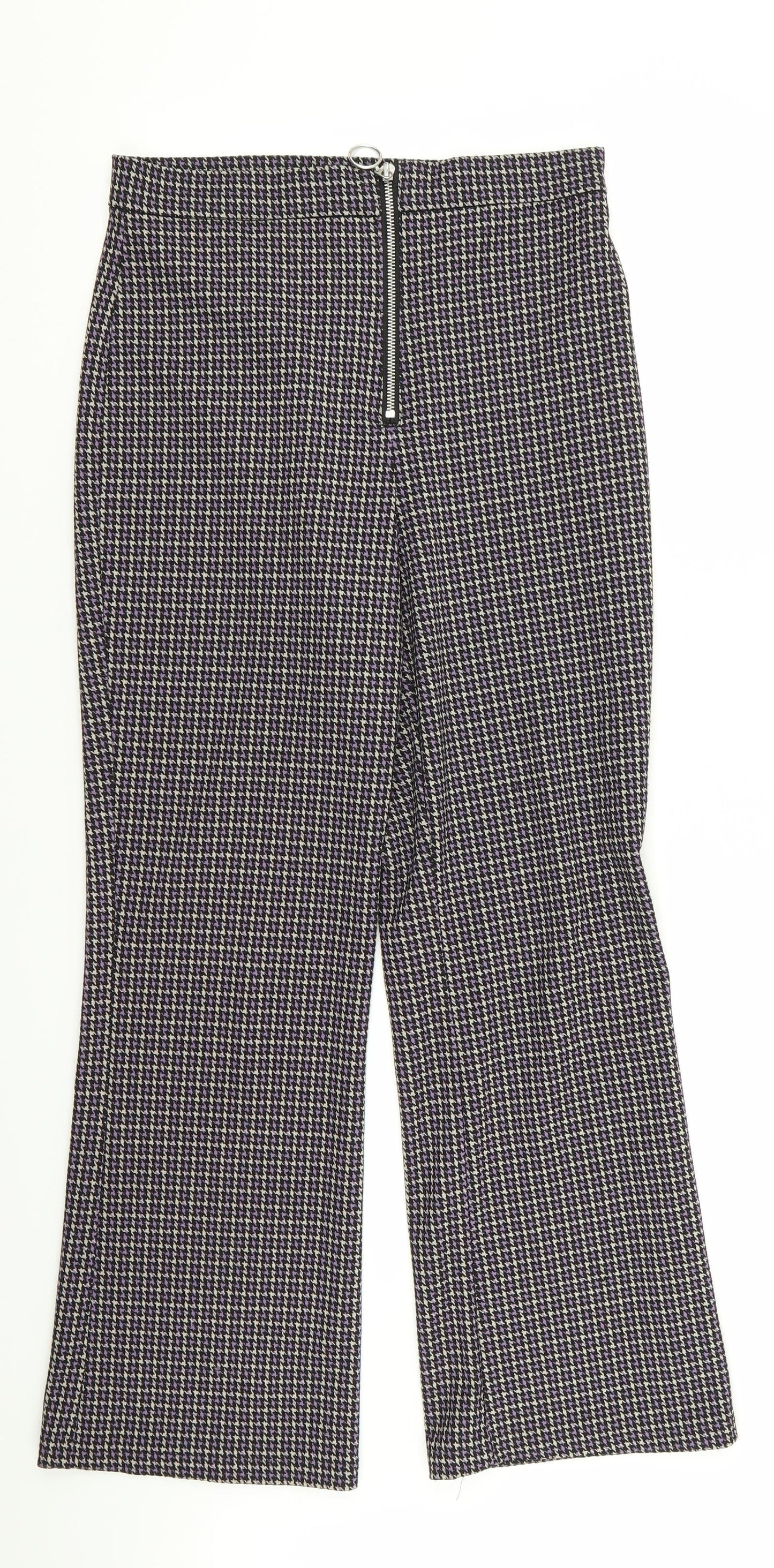 Preworn Womens Multicoloured Houndstooth  Trousers  Size 28 in L28 in