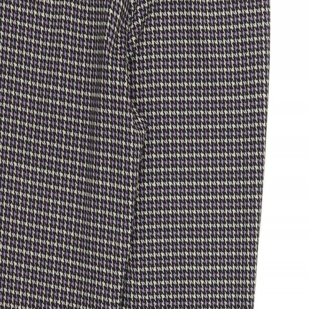 Preworn Womens Multicoloured Houndstooth  Trousers  Size 28 in L28 in