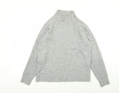 Dorothy Perkins Womens Grey   Pullover Jumper Size 12