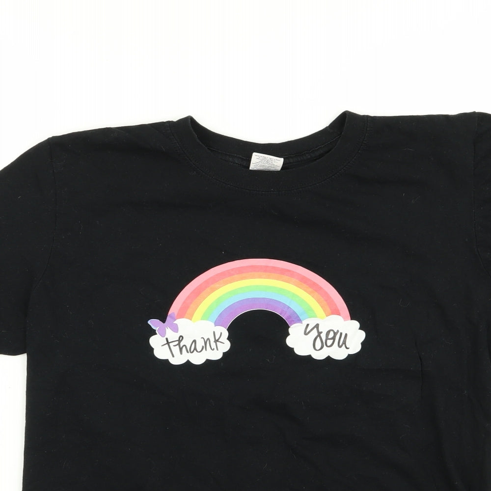 Gildan Womens Black   Basic T-Shirt Size M