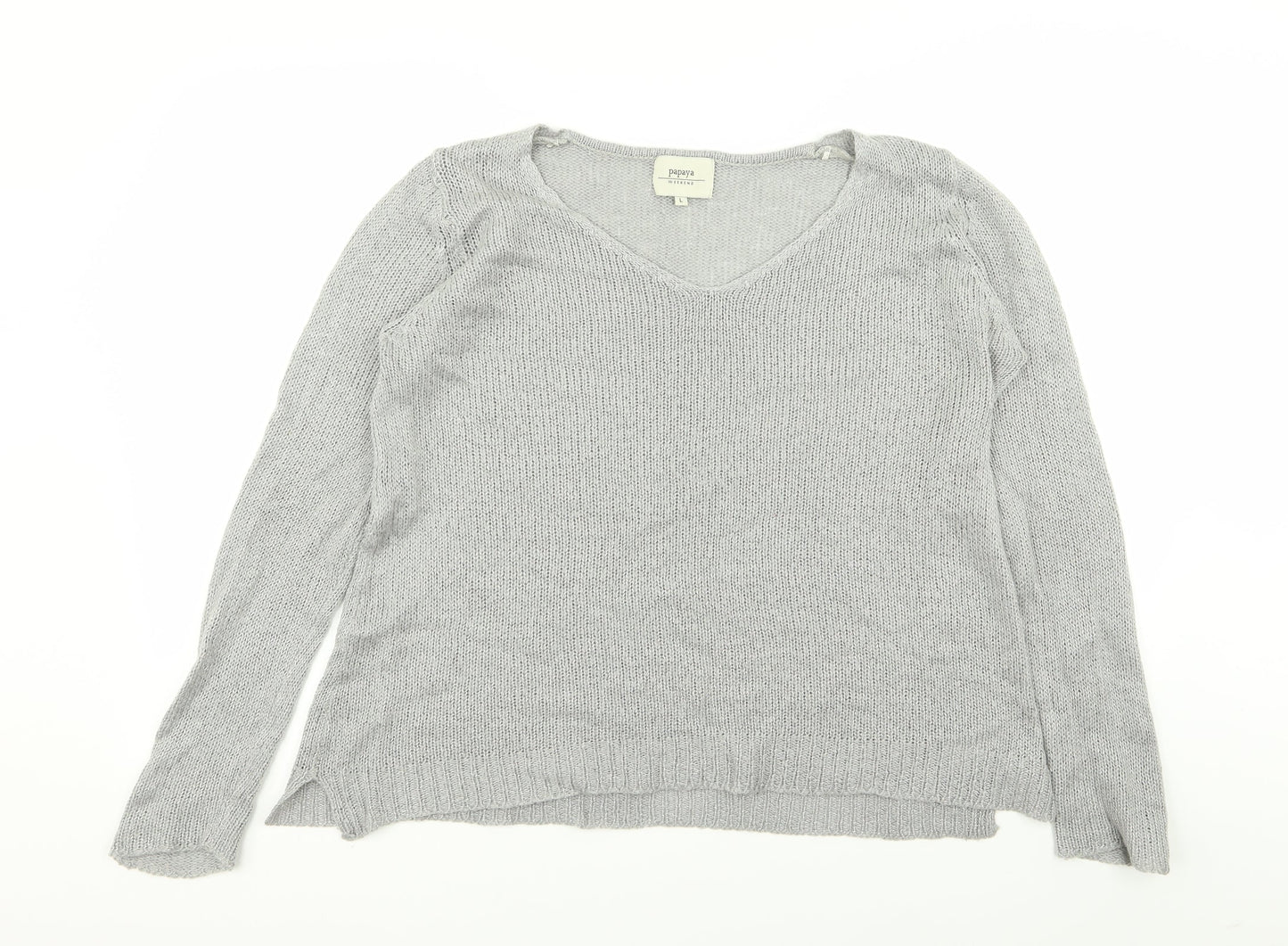 Papaya Womens Grey   Pullover Jumper Size L