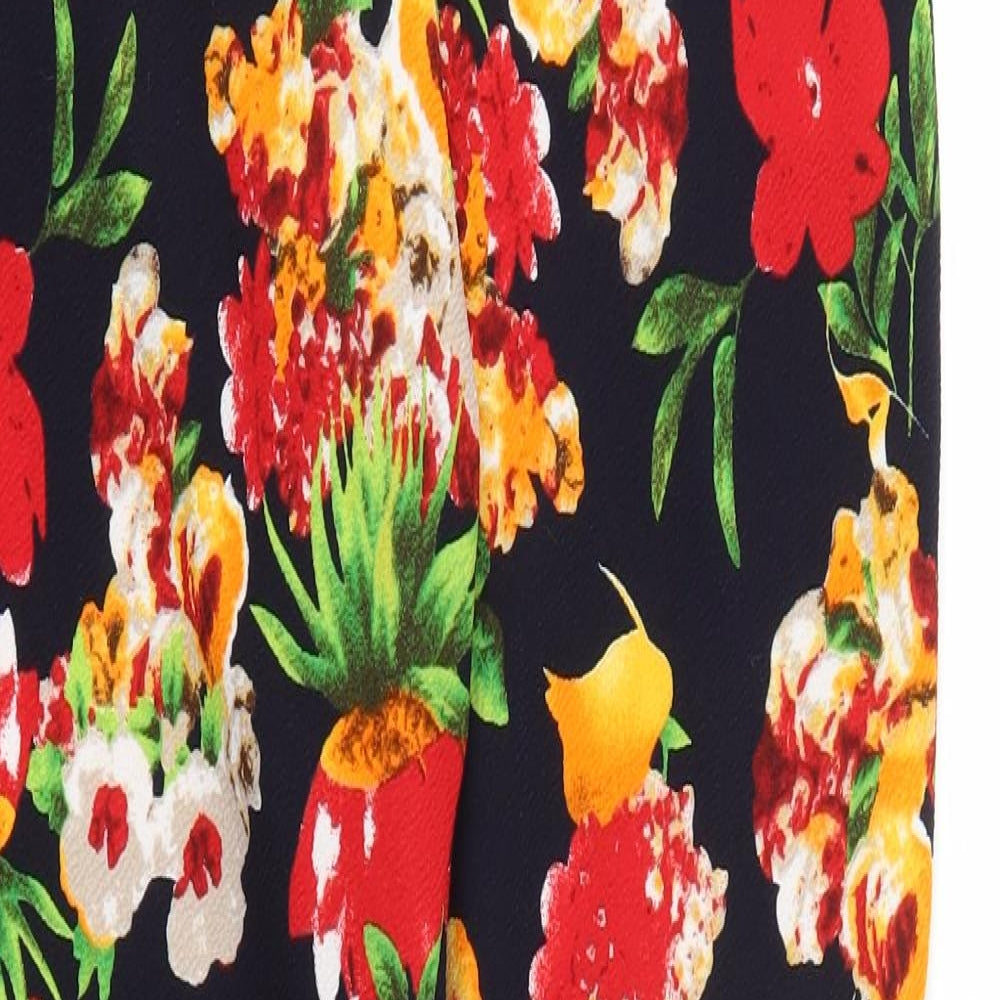 MISSI Womens Multicoloured Floral  Trousers  Size 10 L29 in - Stretch waistband