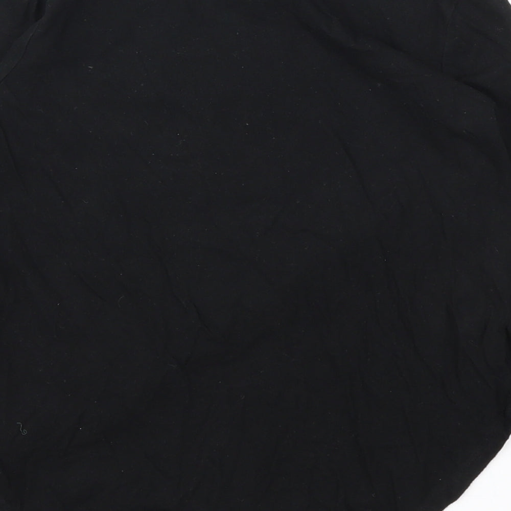 Gap Girls Black Animal Print  Basic T-Shirt Size M