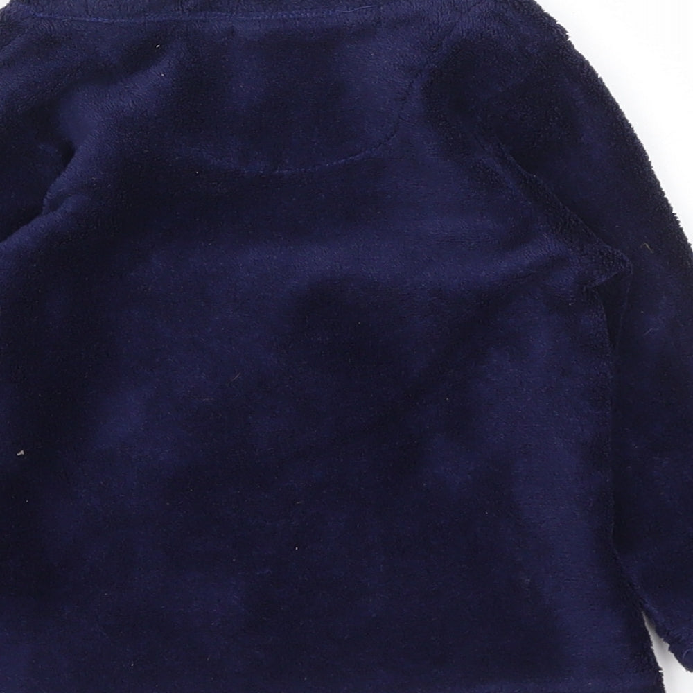 Brand and care label for Chill Out girls’ blue animal print basic t-shirt, size 2-3, years
