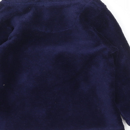 Brand and care label for Chill Out girls’ blue animal print basic t-shirt, size 2-3, years