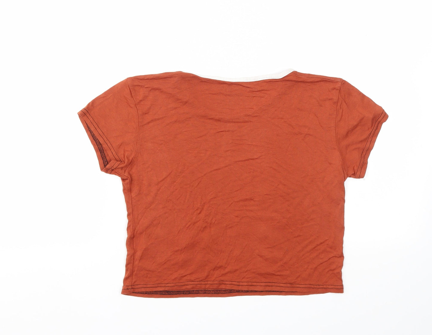 Queen Womens Brown   Basic T-Shirt Size M