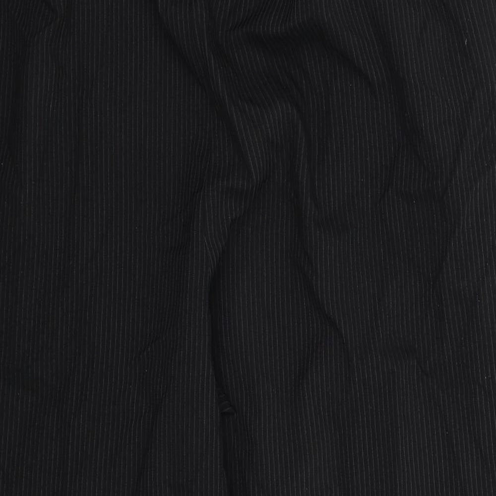BM Womens Black Striped  Dress Pants Trousers Size 20 L28 in