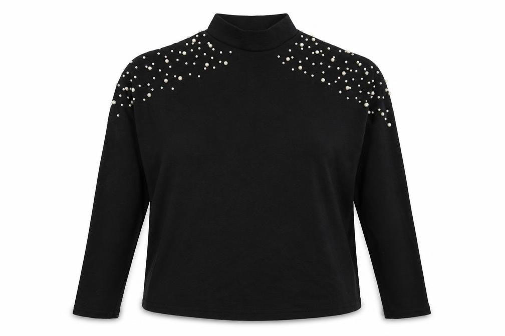 Divided Womens Black  Knit Pullover Jumper Size L  - Oversized