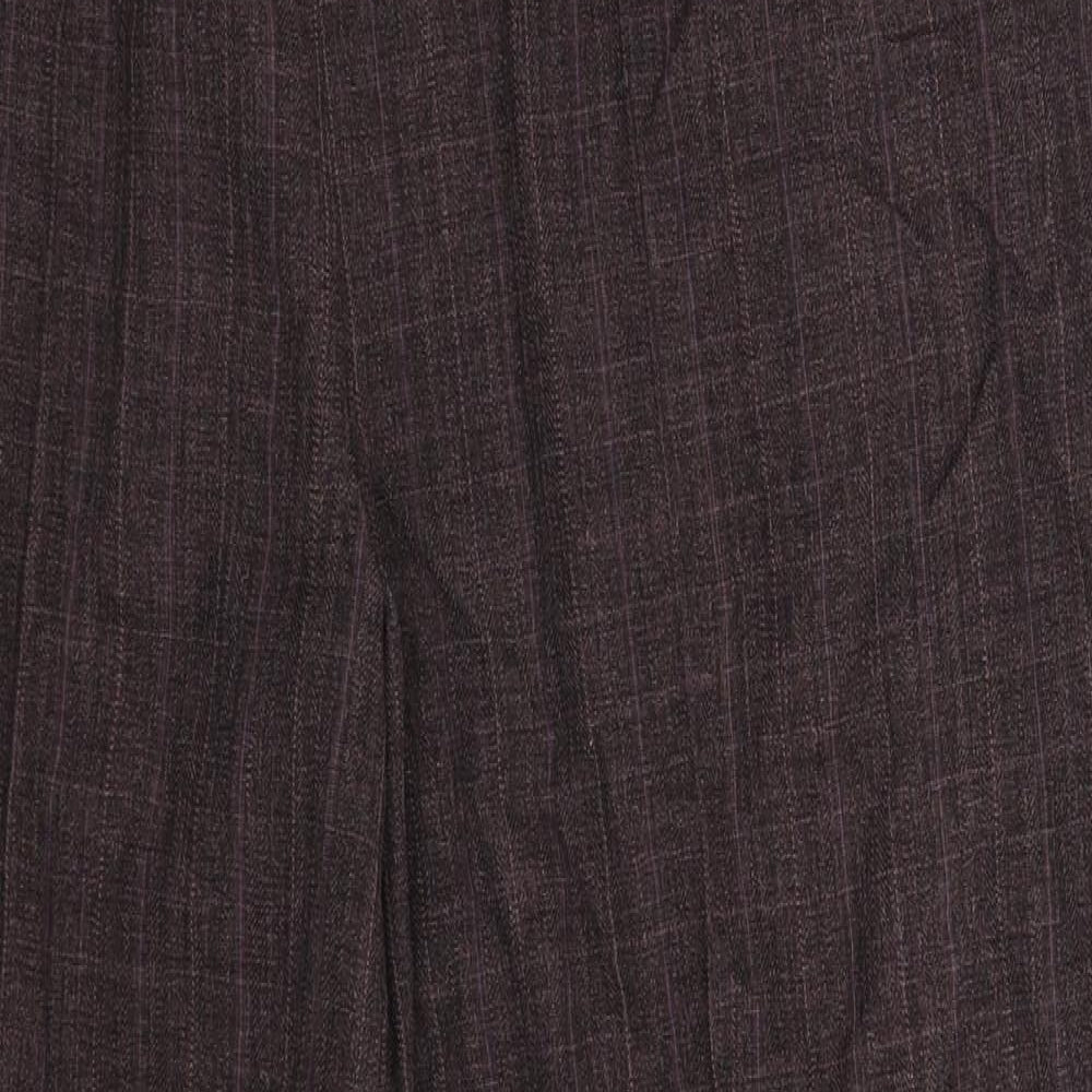 BM Womens Grey Check  Trousers  Size 16 L29 in