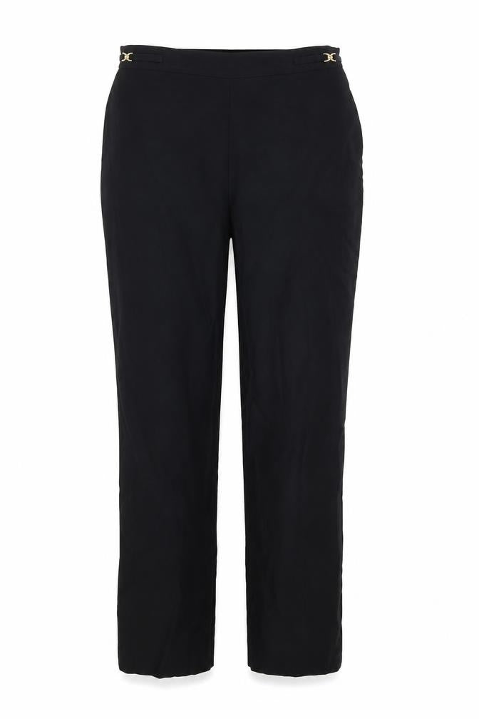 BHS Womens Black   Trousers  Size 8 L25 in
