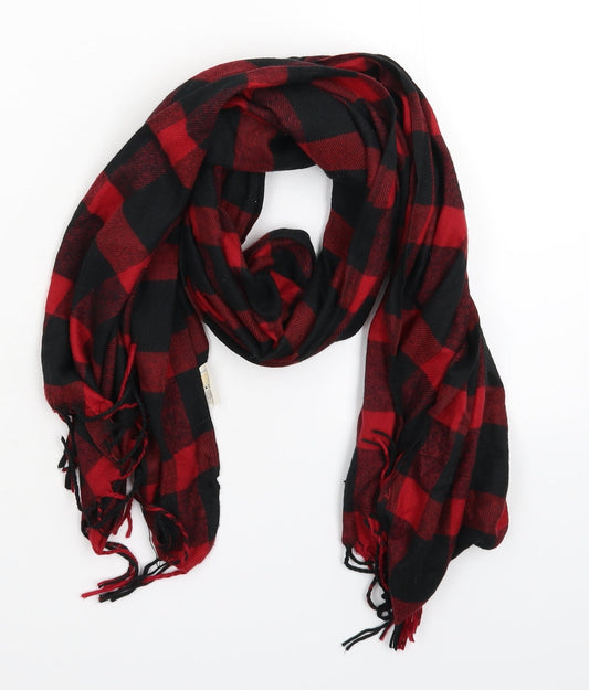 Atmosphere Womens Red Check Knit  Scarf