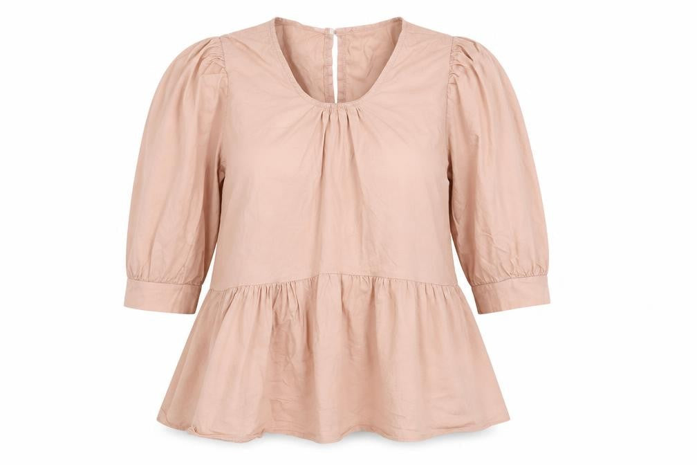 Boohoo Womens Beige   Basic Blouse Size 12