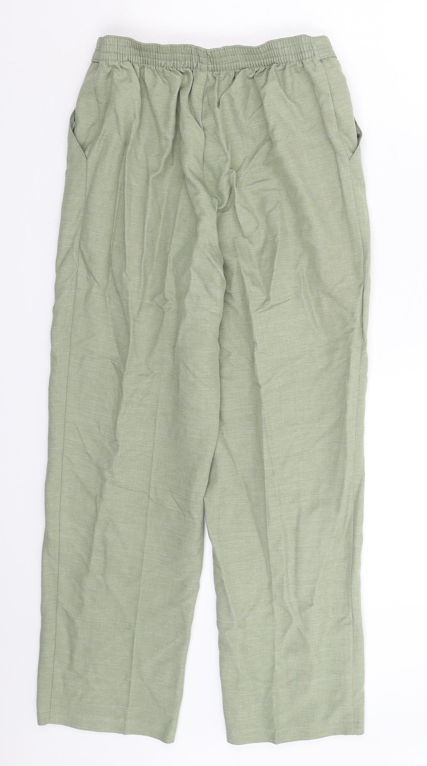 Marks and Spencer Womens Green   Trousers  Size 10 L26 in