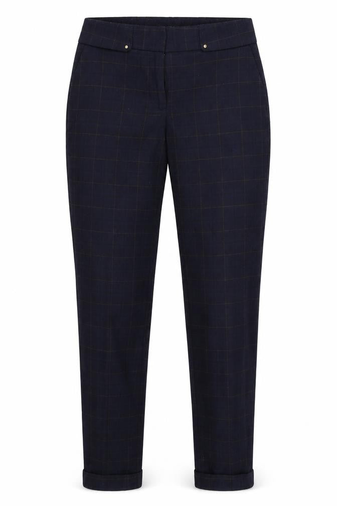ORSAY Womens Blue Check  Trousers  Size 28 in L28 in