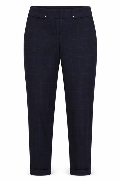 ORSAY Womens Blue Check  Trousers  Size 28 in L28 in