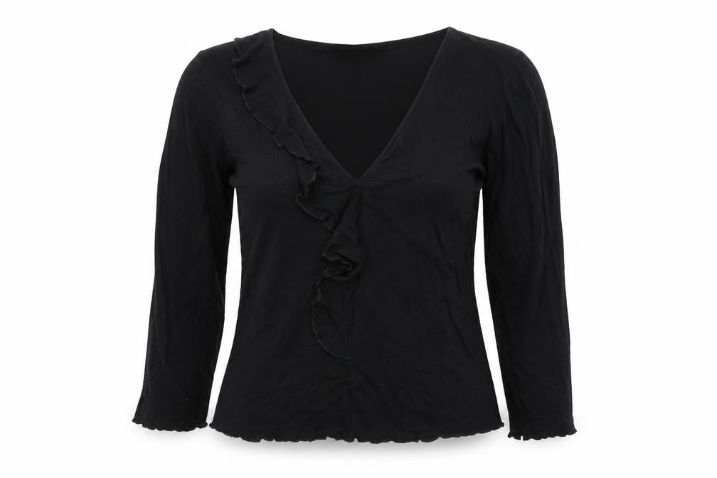 George Womens Black   Basic T-Shirt Size 14