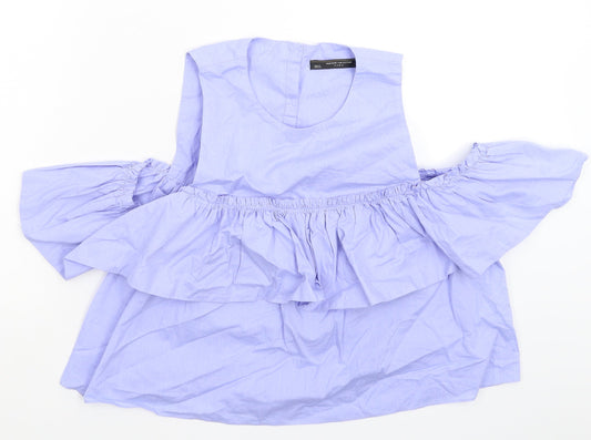 Zara Womens Blue   Basic Button-Up Size S