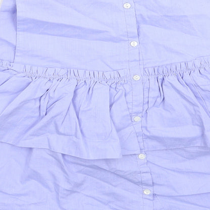 Zara Womens Blue   Basic Button-Up Size S