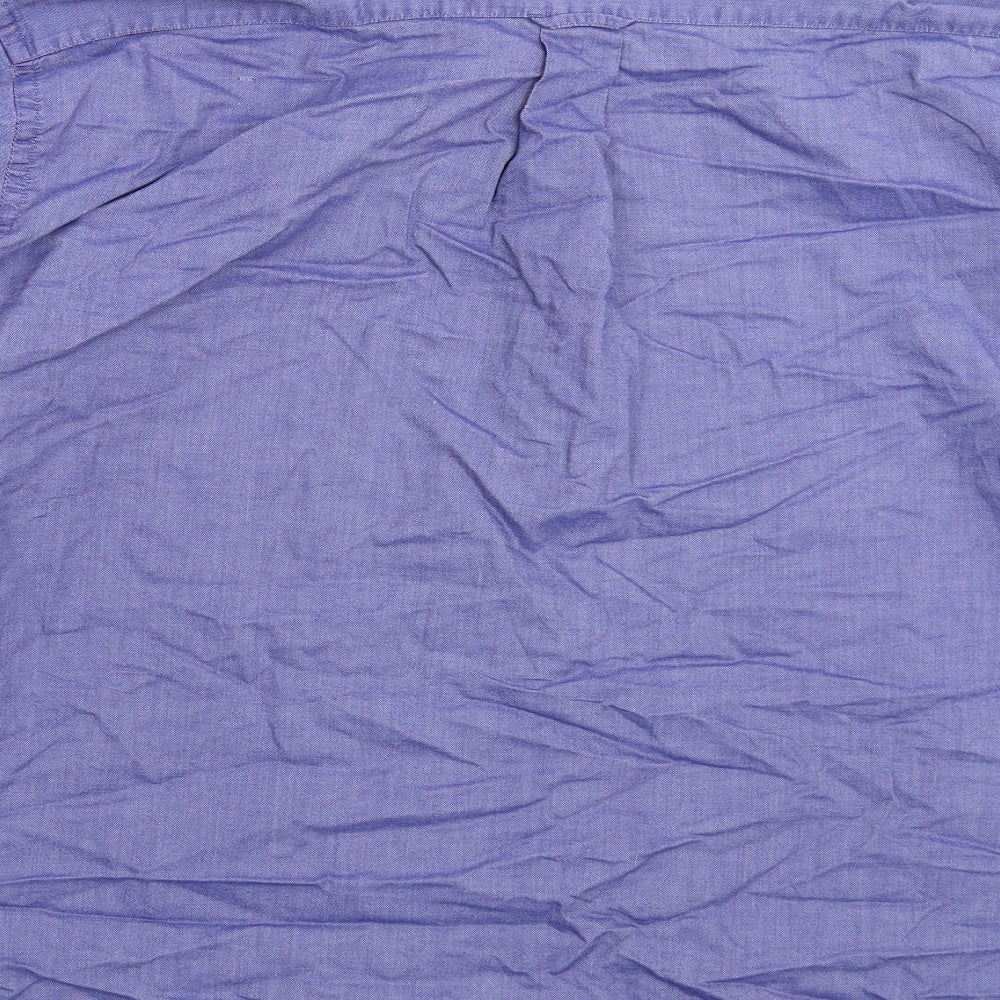 Armand Thiery Mens Blue    Button-Up Size L