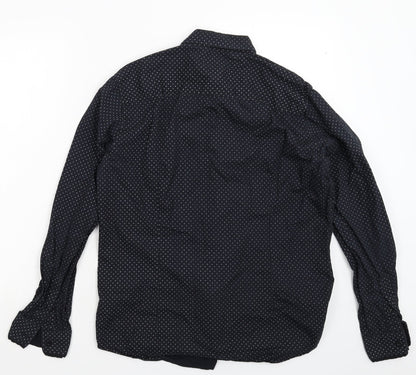 Preloved Outrage Mens Black    Button-Up Size L - Back