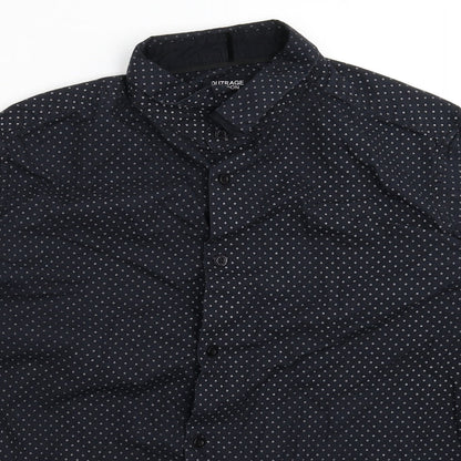 Preloved Outrage Mens Black    Button-Up Size L - Detail