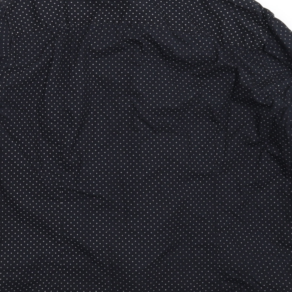 Outrage Mens Black    Button-Up Size L