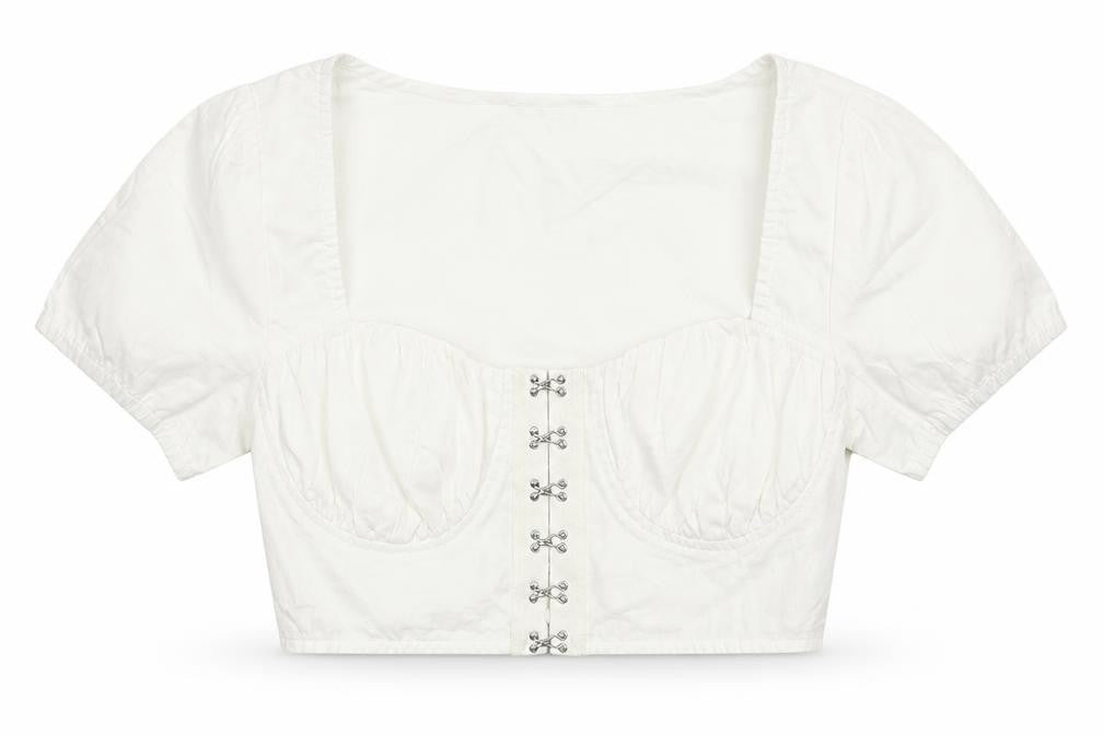 Boohoo Womens White   Basic T-Shirt Size 8