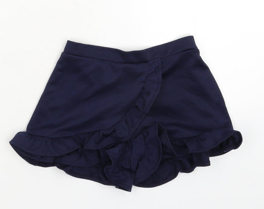 Primark Girls Blue   Hot Pants Shorts Size 6-7 Years