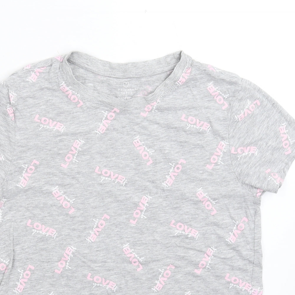 Primark Womens Grey   Basic T-Shirt Size 6