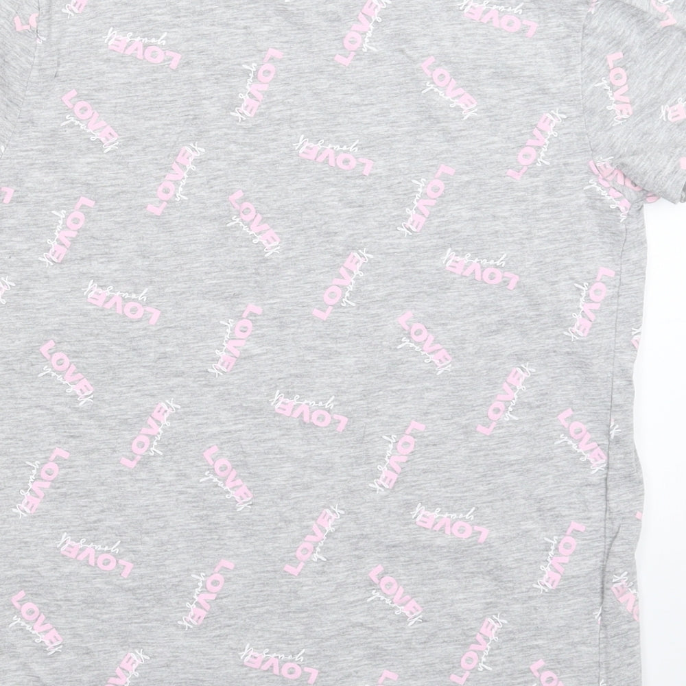 Primark Womens Grey   Basic T-Shirt Size 6