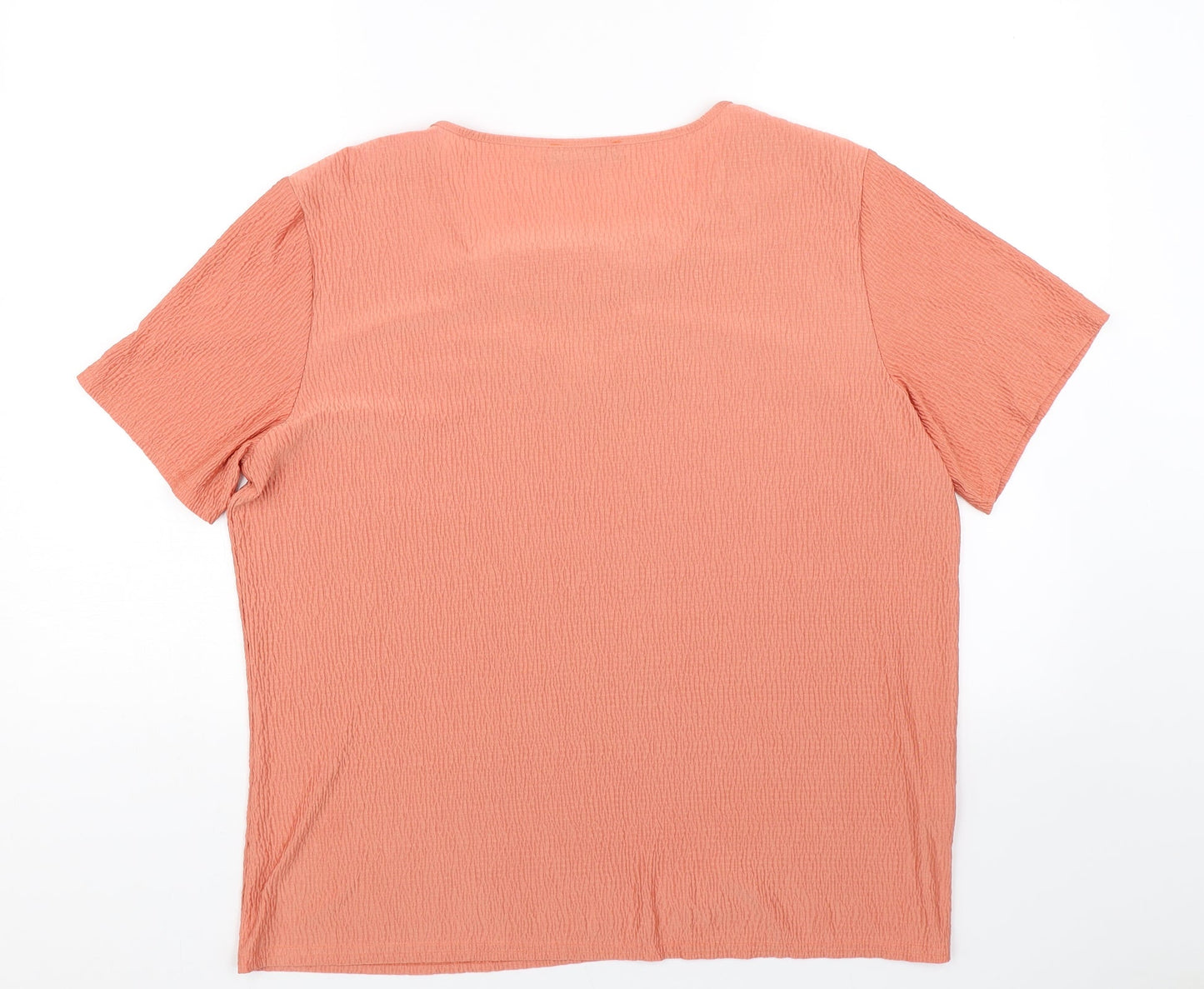 Jenny Lloyd Womens Orange   Basic T-Shirt Size XL