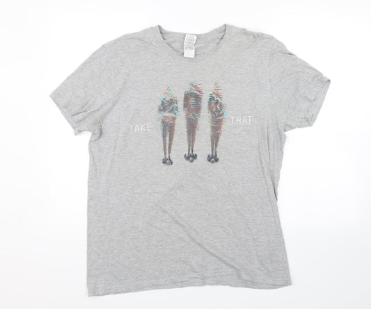 Gildan Womens Grey   Basic T-Shirt Size L  - Take That