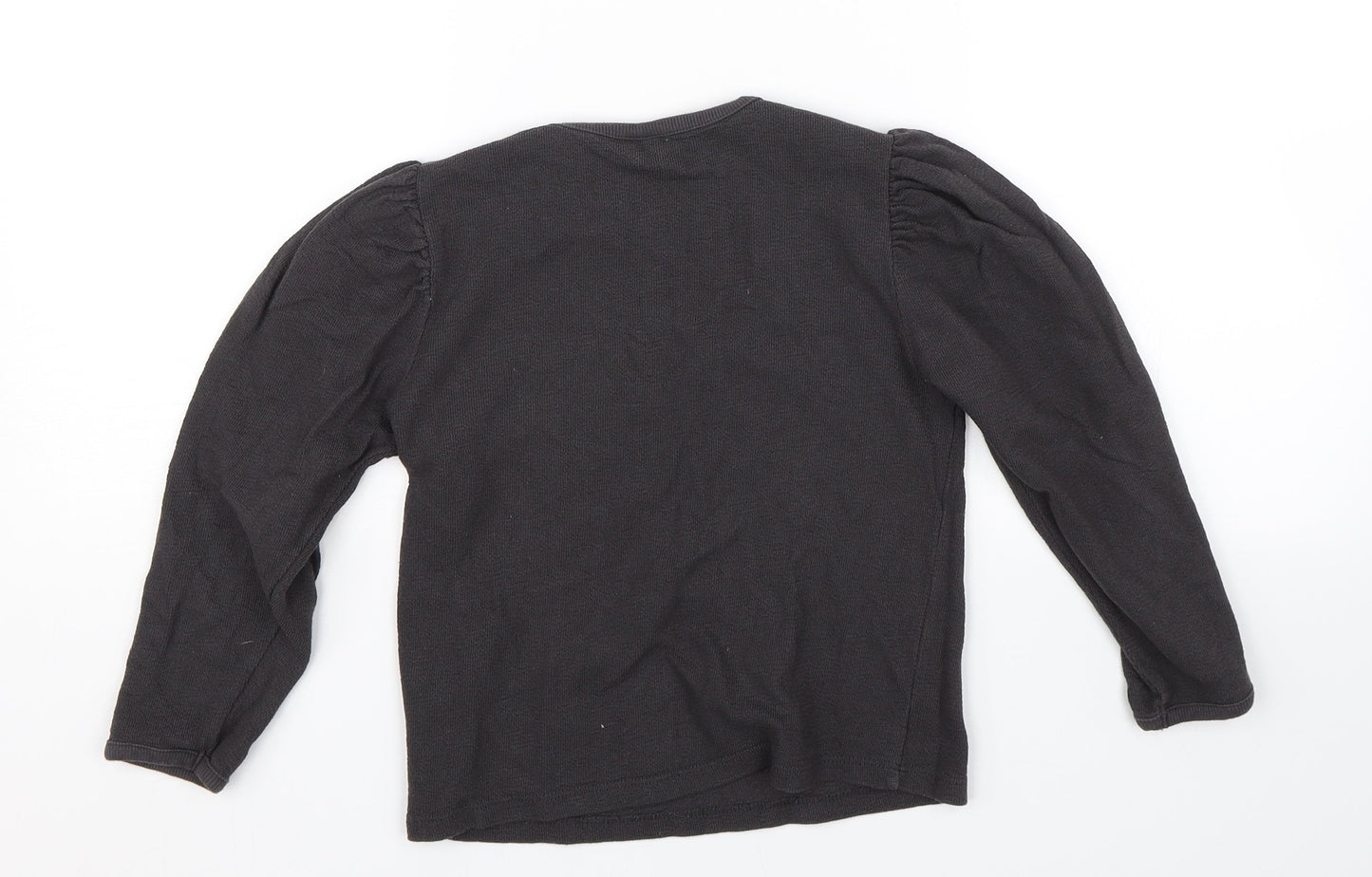 Zara Girls Black   Basic T-Shirt Size 8 Years