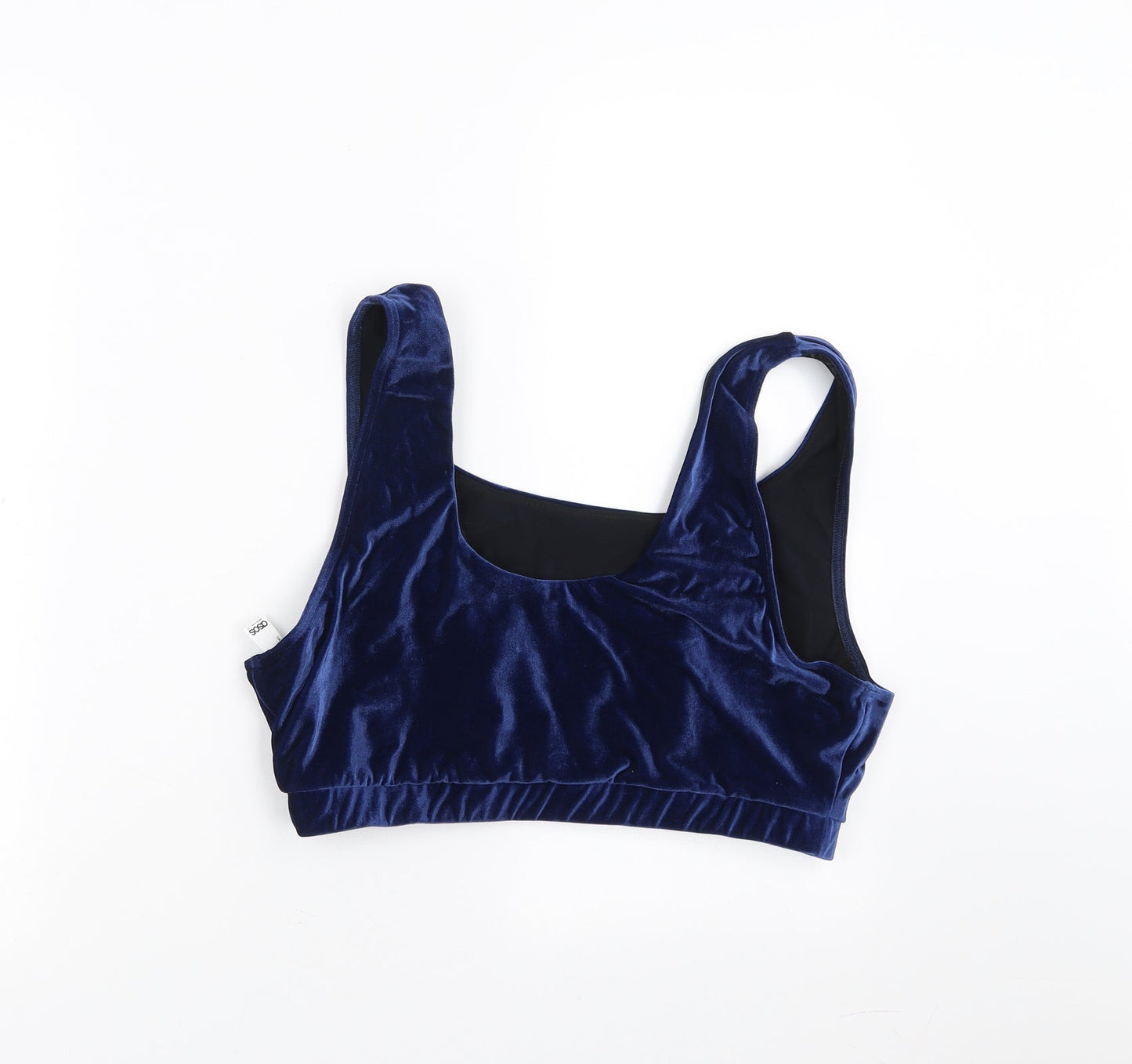 Preloved ASOS Womens Blue   Cropped Tank   - 38G swim top - Back
