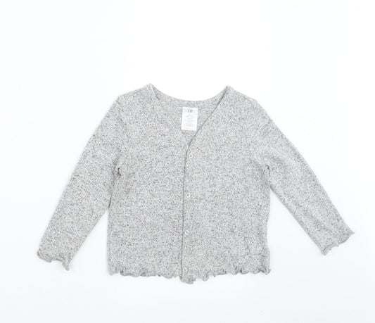 Gap Girls Grey   Cardigan Jumper Size 2 Years