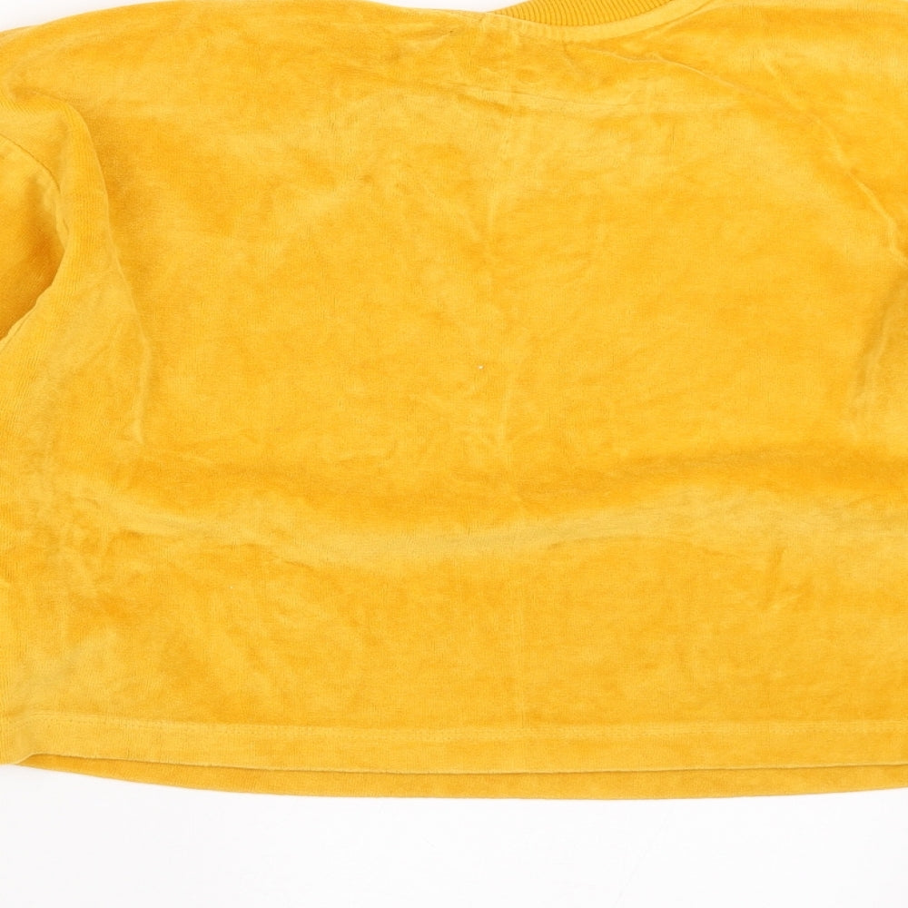 Candy Couture Girls Yellow   Pullover Sweatshirt Size 12 Years