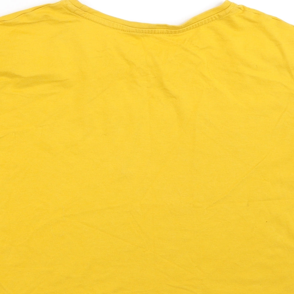 Candy Couture Girls Yellow   Cropped T-Shirt Size 13 Years  - more love
