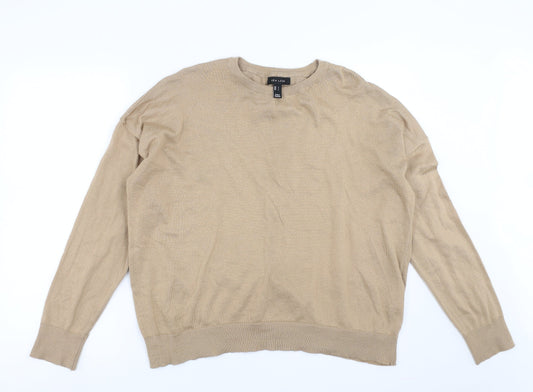 New Look Womens Beige  Knit Pullover Jumper Size L