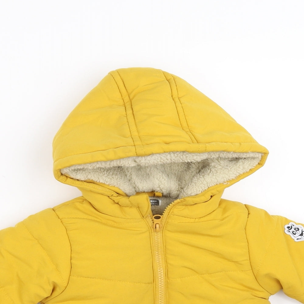 PEP&CO Girls Yellow   Jacket Coat Size 9-12 Months