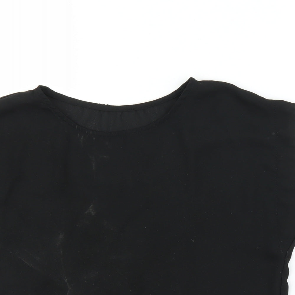 Preworn Womens Black   Basic Blouse Size S