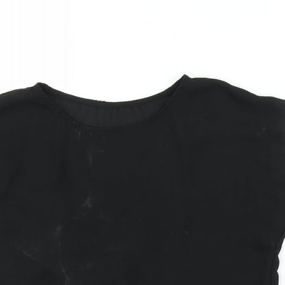 Preworn Womens Black   Basic Blouse Size S