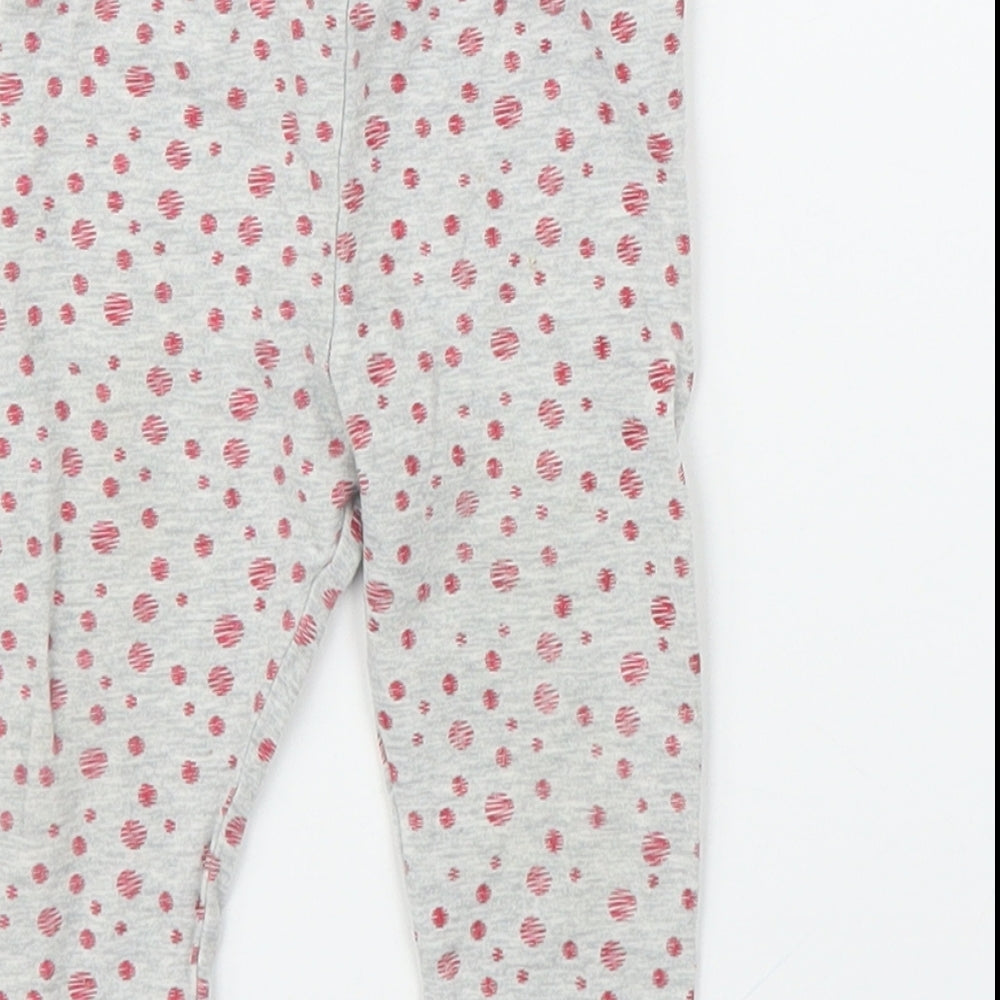 Baby Club Girls Grey   Capri Leggings Size 3-6 Months