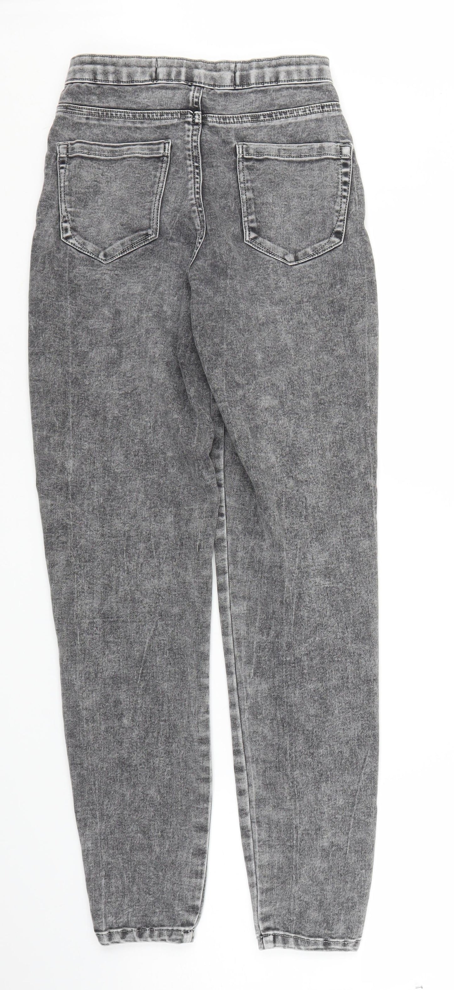 Primark Womens Grey  Denim Skinny Jeans Size 8 L27 in
