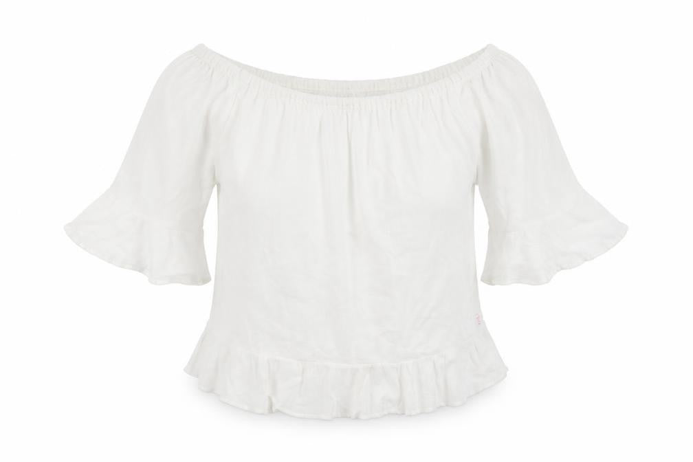 Papaya Womens White   Basic Blouse Size L
